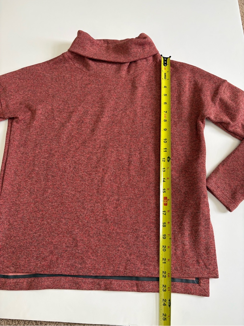 Arc’teryx Laina Sweater Heathered Rust Rose Funnel Neck Pullover Size XS - Picture 8 of 8